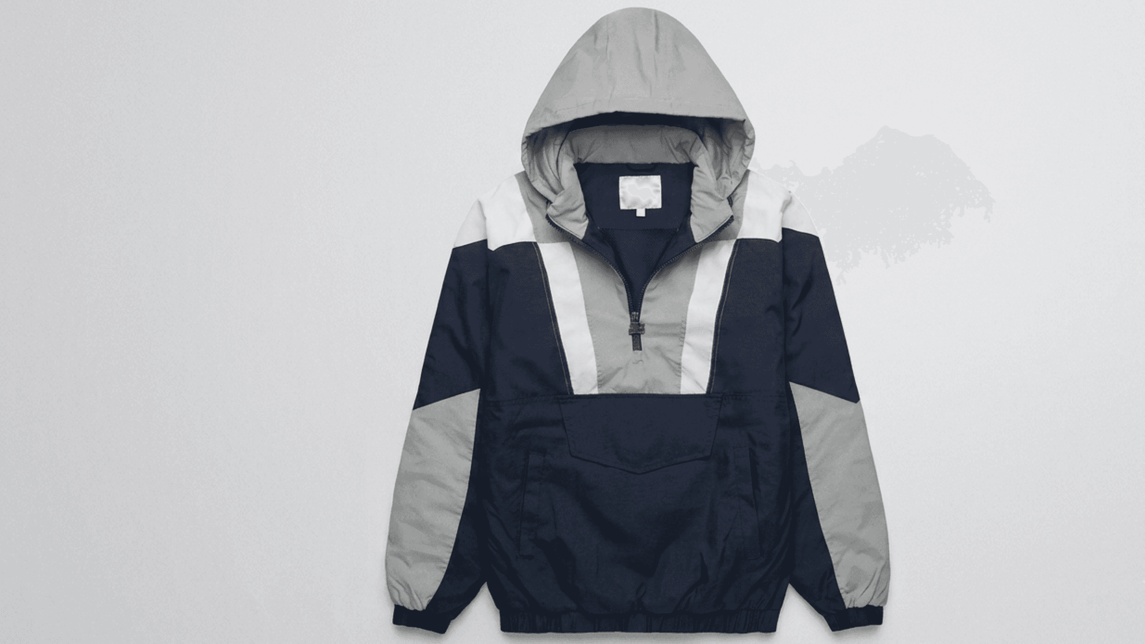 HOMAGE X Starter Cowboys Navy Blue and Grey Pullover Jacket