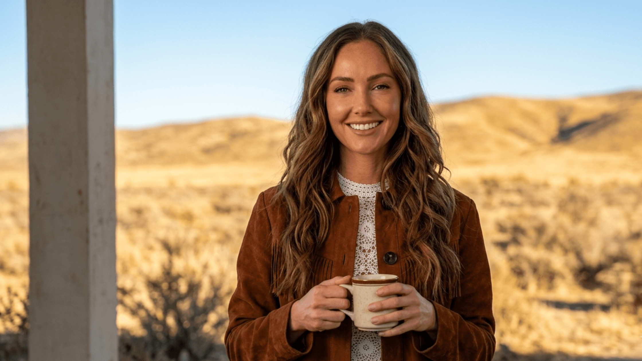 Ransom Canyon S02 Minka Kelly Fringe Suede Jacket
