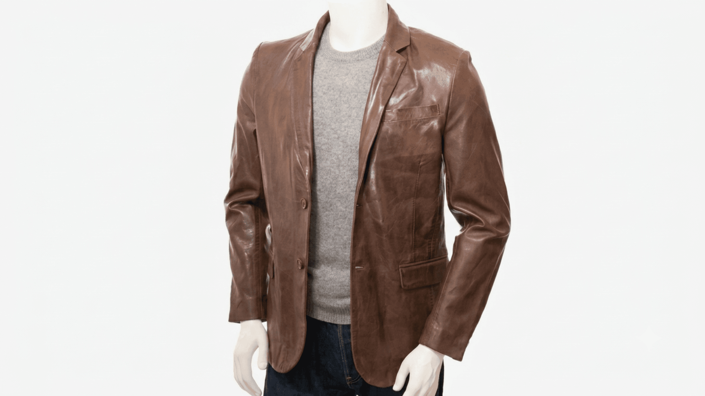 How to Style the Men’s Simple Brown Leather Blazer for Every Occasion