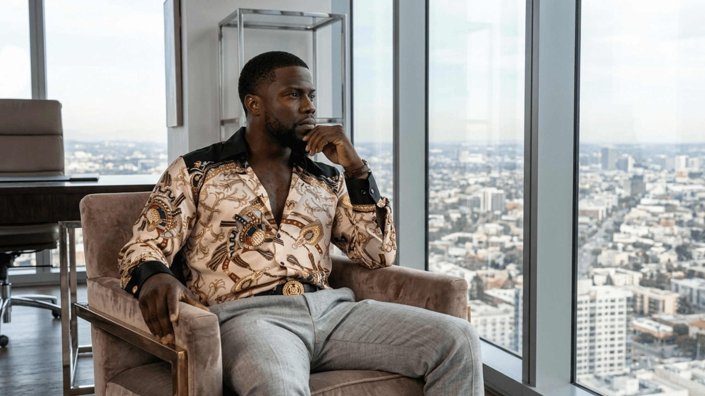How to Style the 72 Hours 2026 Kevin Hart Printed Satin Shirt